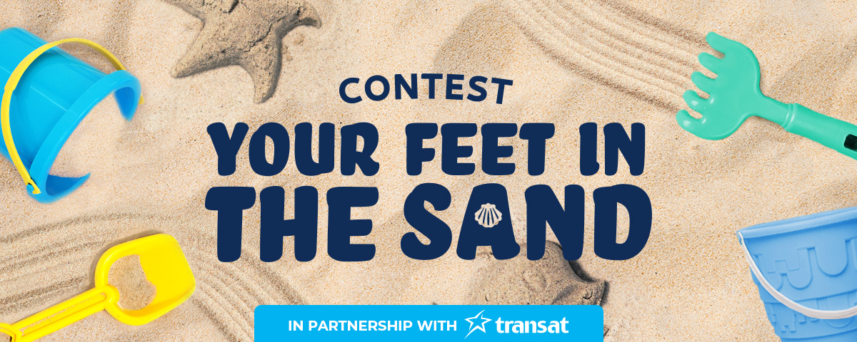 Contest Your feet in the sand