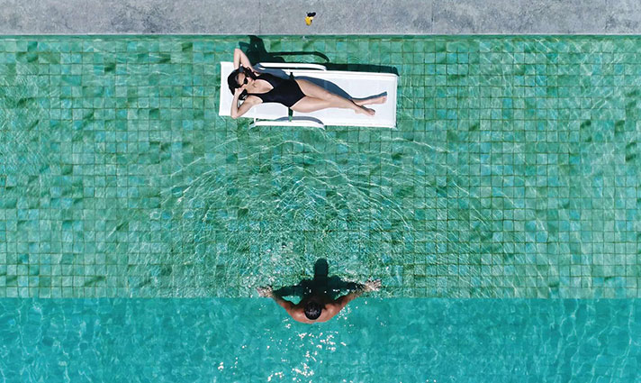 Club Med pool for couples