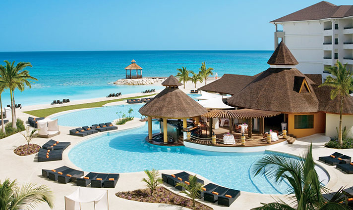 Secrets Wild Orchid swimming pool in Jamaica