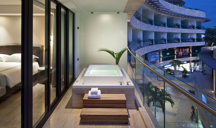 the Thompson rooftop room