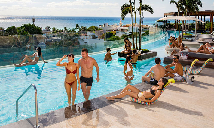The Thompson rooftop in Riviera Maya